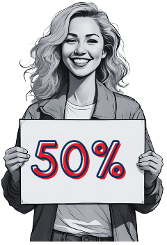 50%